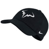 Nike Rafa Aerobill Cap (M) (Black/White)