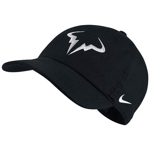 Nike Rafa Aerobill Cap (M) (Black/White)