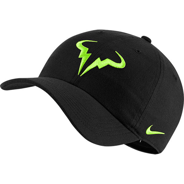 Nike Rafa Aerobill Cap (M) (Black/Lime) Nike