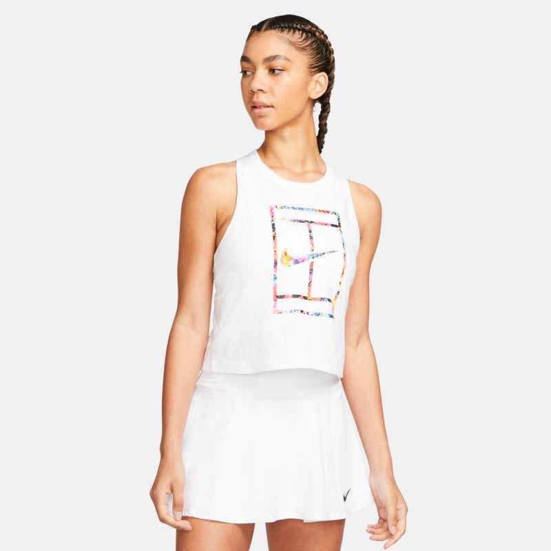 Nike Court Garden Party Tank (W) (White) Nike