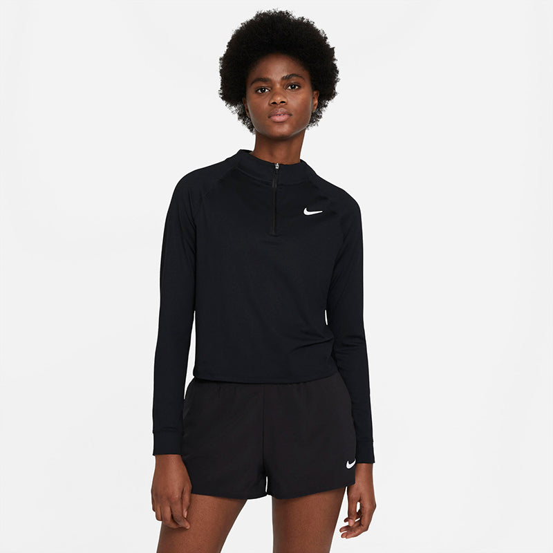 Nike Court Drifit Victory Long-Sleeve Half-Zip Tennis Top (W) Nike