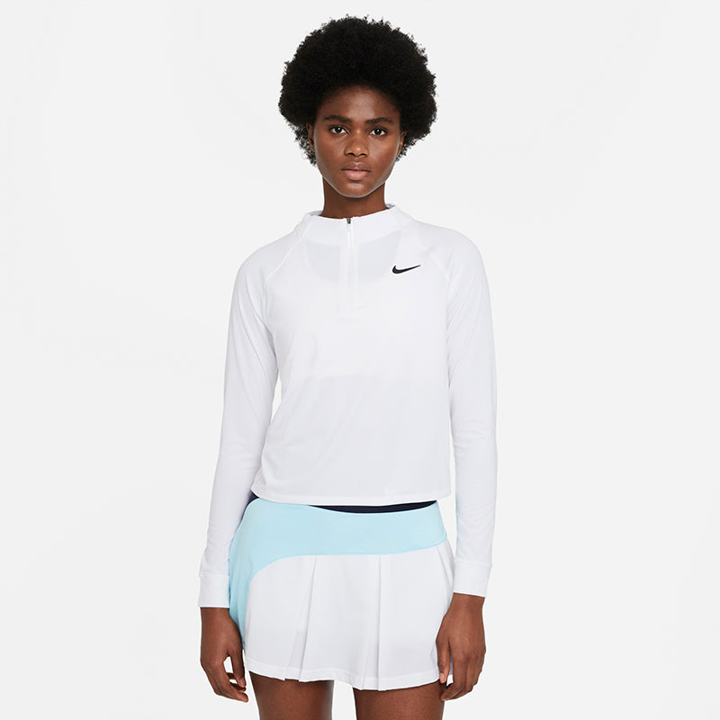 Nike Court Drifit Victory Long-Sleeve Half-Zip Tennis Top (W) Nike