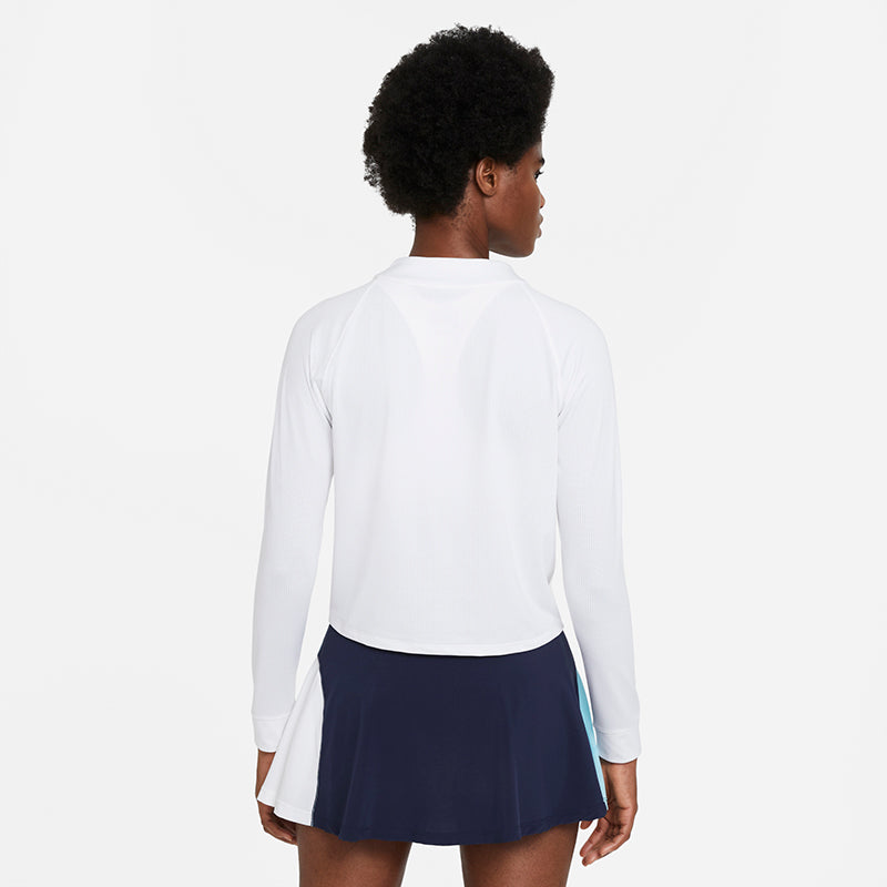 Nike Court Drifit Victory Long-Sleeve Half-Zip Tennis Top (W) Nike