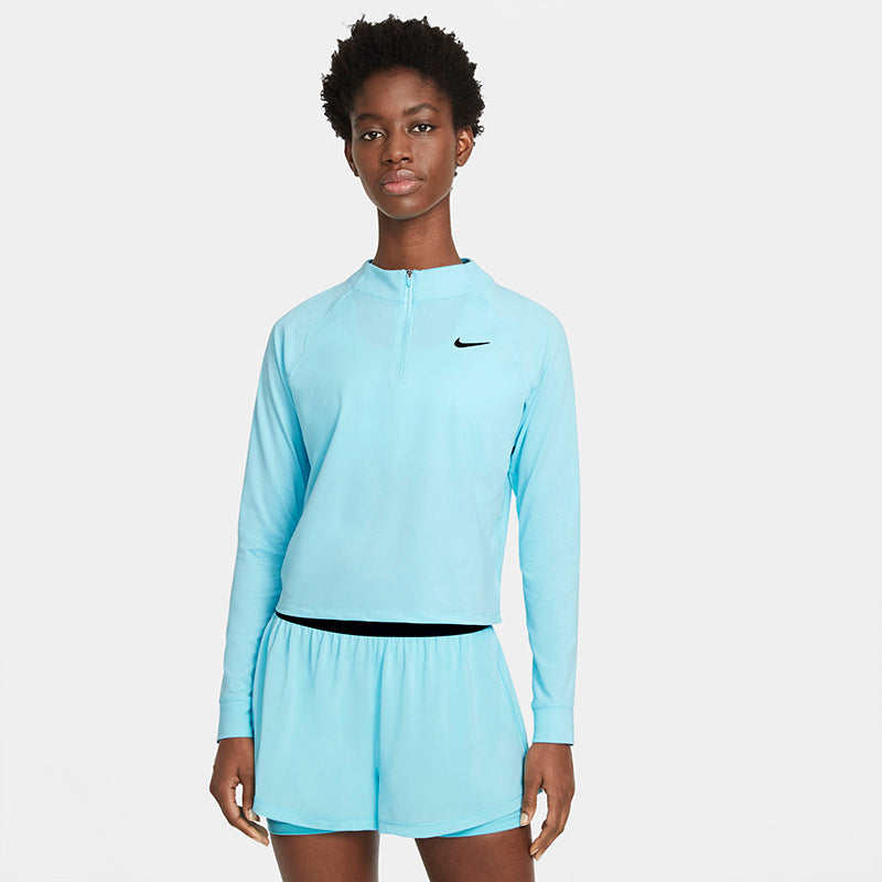 Nike Court Drifit Victory Long-Sleeve Half-Zip Tennis Top (W) Nike