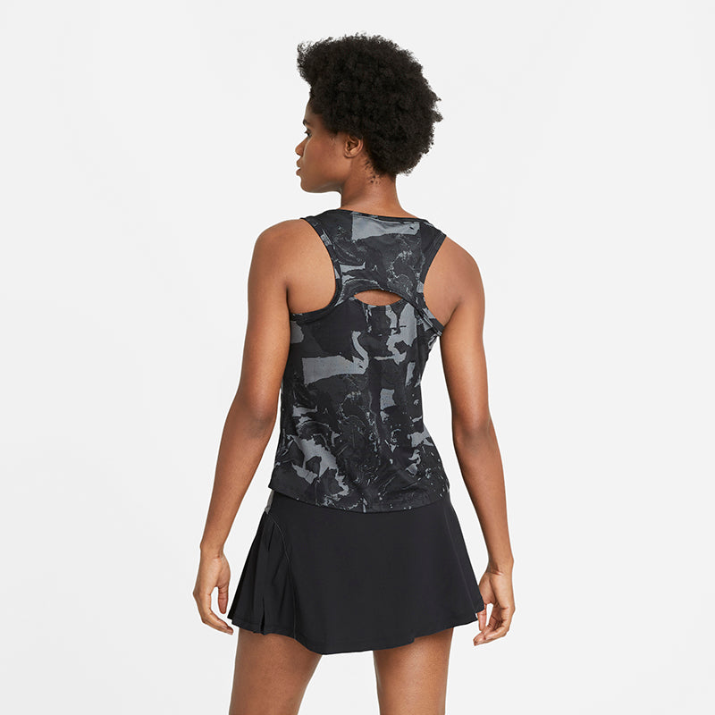 Nike Court Printed Tennis Tank (W) (Black) Nike
