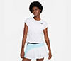 Nike Court Victory Short-Sleeve Tennis Top (W) (White)