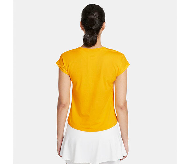 Nike Court Victory Short Sleeve Top (W) (Gold)