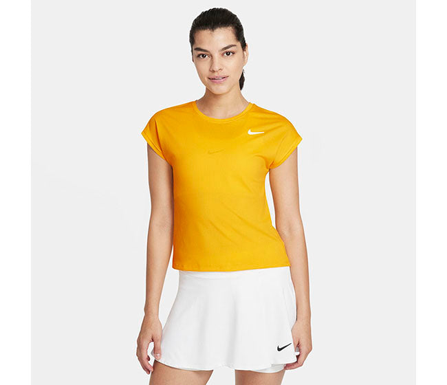 Nike Court Victory Short Sleeve Top (W) (Gold)