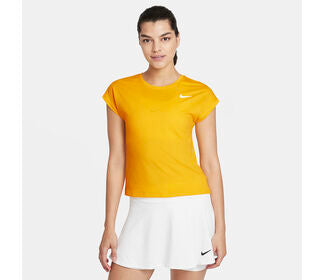 Nike Court Victory Short Sleeve Top (W) (Gold)