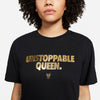 Nike Unstoppabale Queen Tee (W) (Black/Gold) Nike