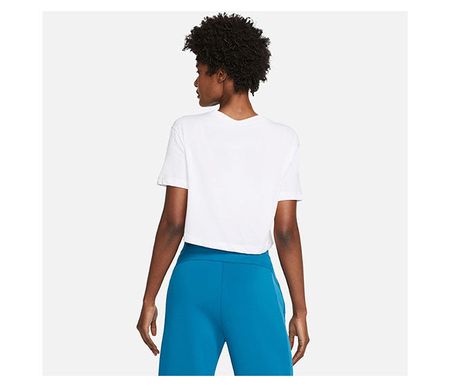 Nike Court Dri-Fit Slam Cropped Tee (W) (White)