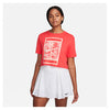 Nike Court Dri-Fit Slam Cropped Tee (W) (Ember Glow)