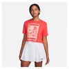 Nike Court Dri-Fit Slam Cropped Tee (W) (Ember Glow)