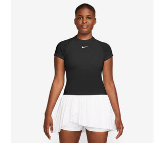 Nike Court Advantage Short Sleeve Top (W) (Black)