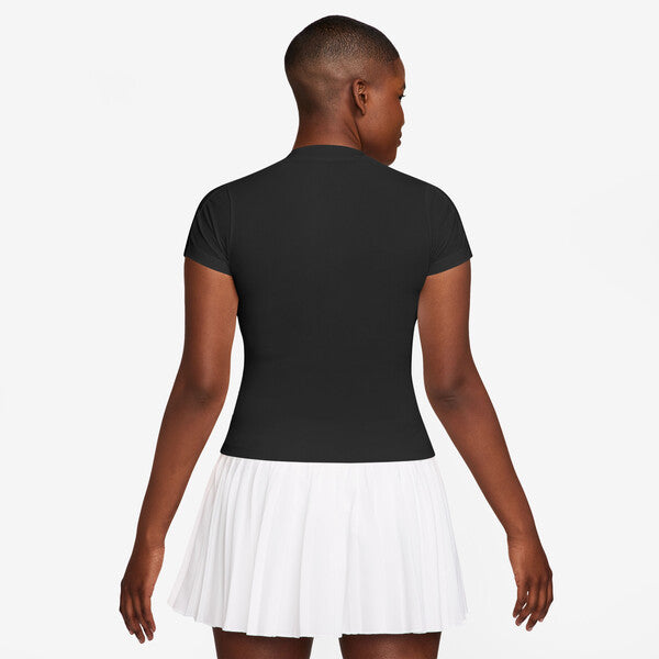 Nike Court Advantage Short Sleeve Top (W) (Black)