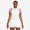 Nike Court Advantage Short Sleeve Top (W) (White/Pink)