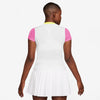 Nike Court Advantage Short Sleeve Top (W) (White/Pink)