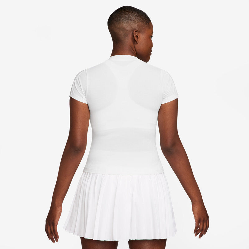 Nike Court Advantage Short Sleeve Top (W) (White)