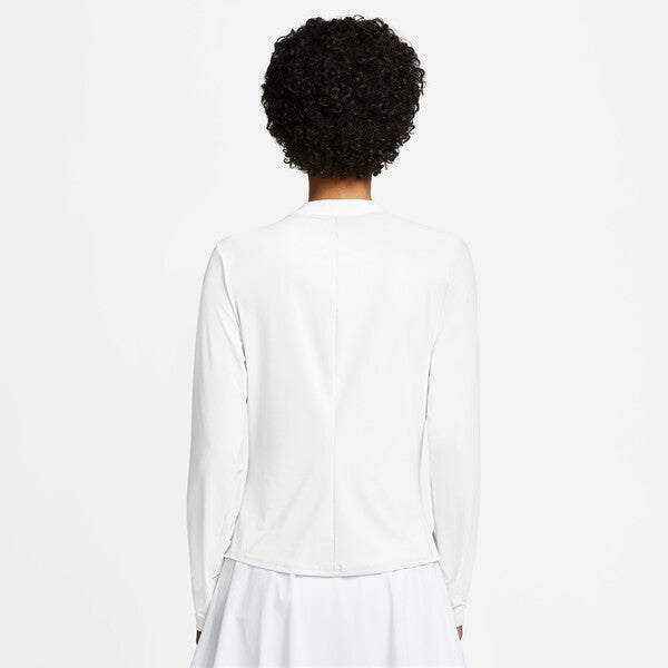 Nike Court Advantage 1/2 Zip Mid Layer Long Sleeve (W) (White)