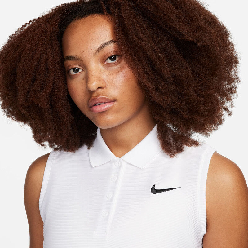 Nike Dri-Fit Victory Sleeveless Polo (W) (White)