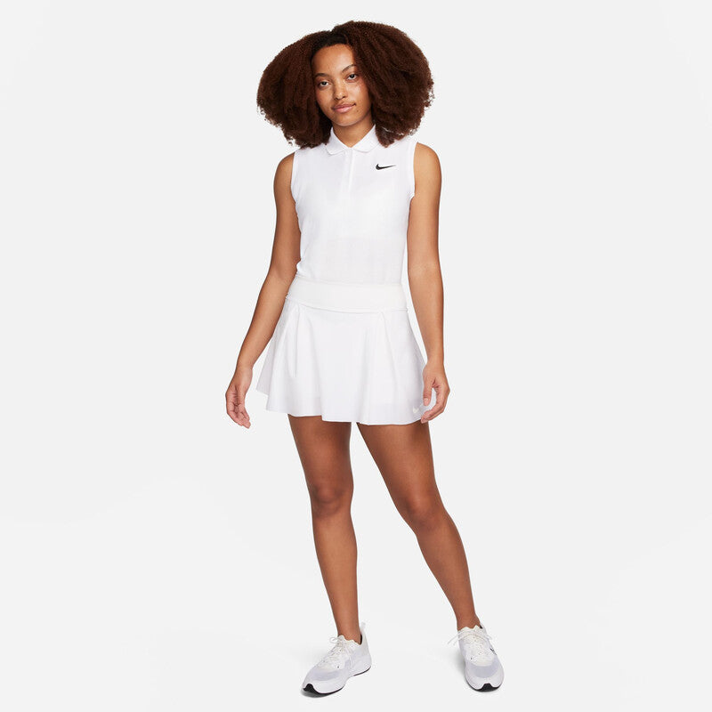 Nike Dri-Fit Victory Sleeveless Polo (W) (White)