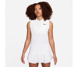 Nike Dri-Fit Victory Sleeveless Polo (W) (White)