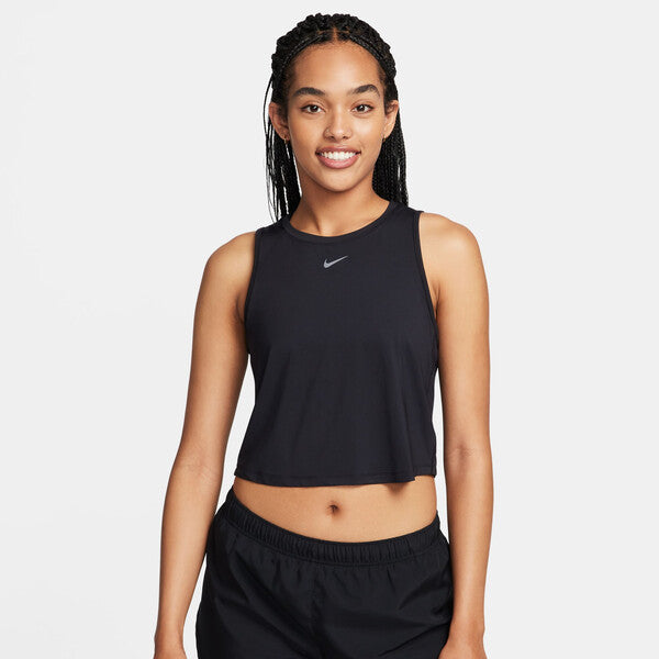 Nike One Classic Cropped Tank (W) (Black)