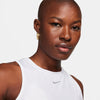 Nike One Classic Cropped Tank (W) (White)