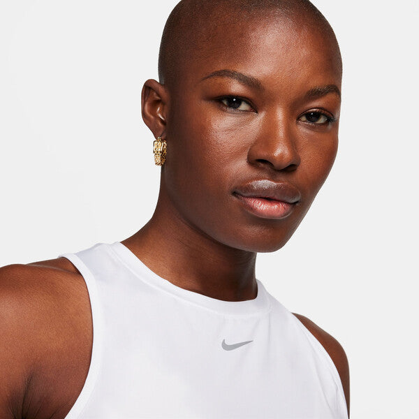 Nike One Classic Cropped Tank (W) (White)