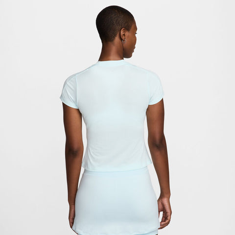 Nike Court Advantage Short Sleeve Top (W) (Glacier Blue)