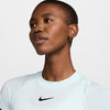 Nike Court Advantage Short Sleeve Top (W) (Glacier Blue)
