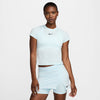 Nike Court Advantage Short Sleeve Top (W) (Glacier Blue)
