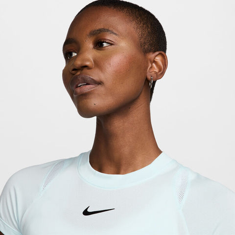 Nike Court Advantage Short Sleeve Top (W) (Glacier Blue)