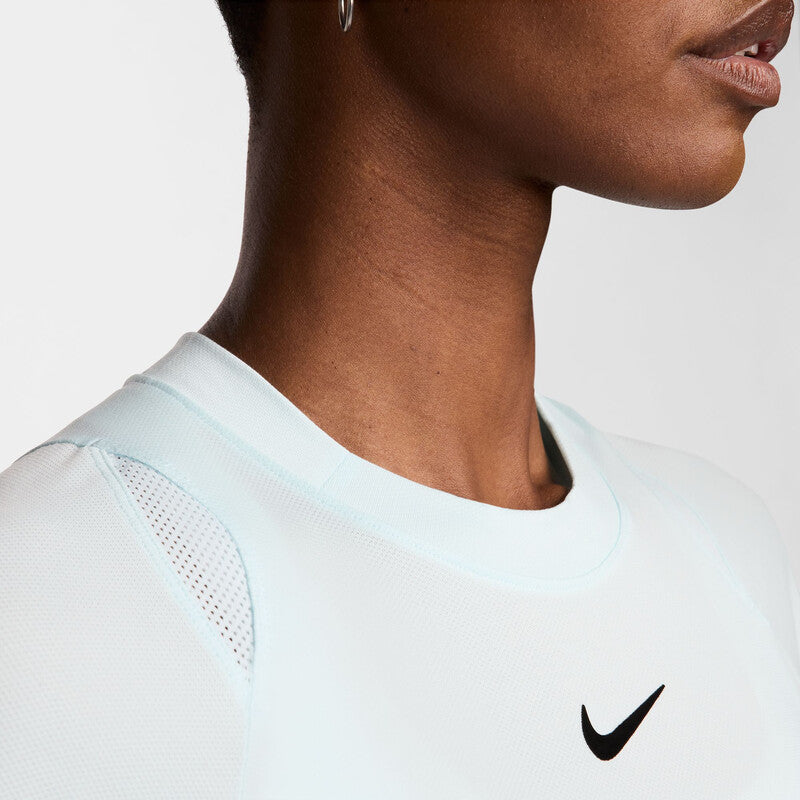 Nike Court Advantage Short Sleeve Top (W) (Glacier Blue)