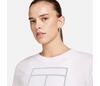 Nike Heritage Short Sleeve Crop Top (W) (White)