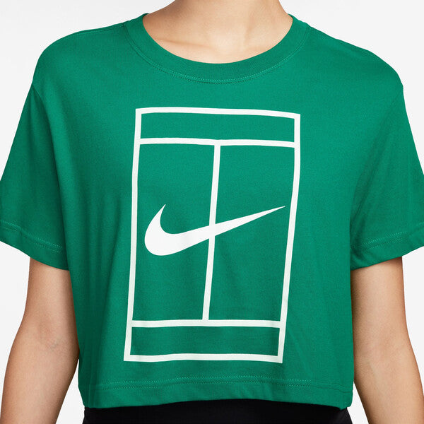 Nike Heritage Short Sleeve Crop Top (W) (Malachite)