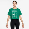Nike Heritage Short Sleeve Crop Top (W) (Malachite)