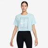 Nike Heritage Short Sleeve Crop Top (W) (Glacier Blue)