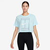 Nike Heritage Short Sleeve Crop Top (W) (Glacier Blue)