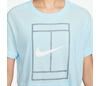 Nike Heritage Short Sleeve Crop Top (W) (Glacier Blue)