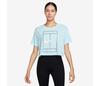 Nike Heritage Short Sleeve Crop Top (W) (Glacier Blue)