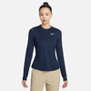 Nike Uv Victory Long Sleeve Printed Top (W) (Navy)