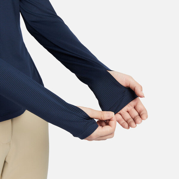 Nike Uv Victory Long Sleeve Printed Top (W) (Navy)