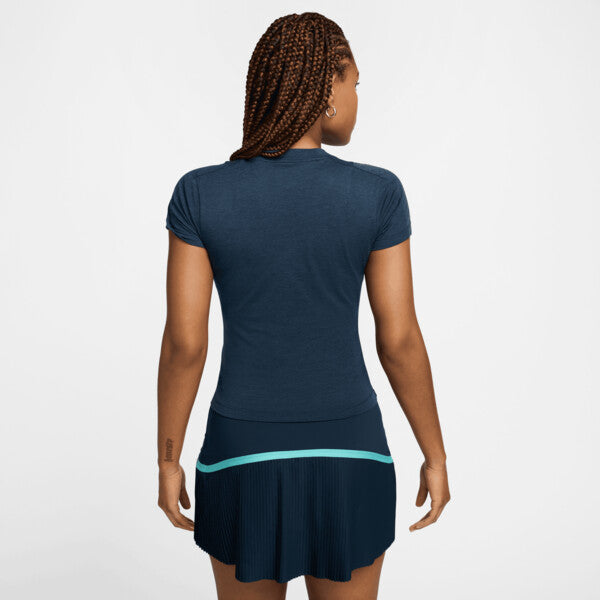 Nike Court Advantage Short Sleeve Top (W) (Armory Navy)