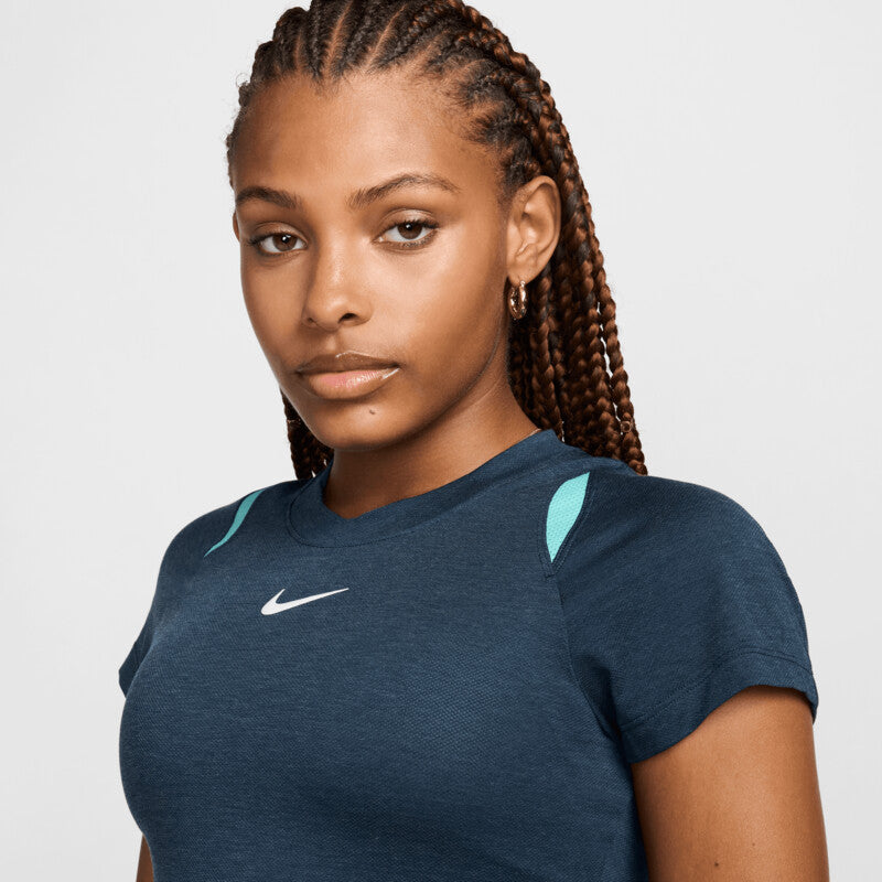 Nike Court Advantage Short Sleeve Top (W) (Armory Navy)