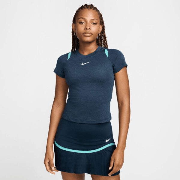 Nike Court Advantage Short Sleeve Top (W) (Armory Navy)