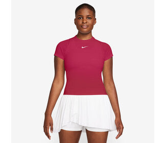 Nike Court Advantage Short Sleeve Top (W) (Mystic Hibiscus)