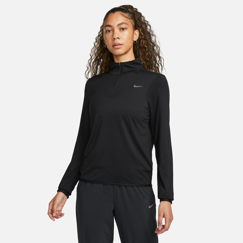Nike Swift Element Uv 1/4 Zip-Top (W) (Black)