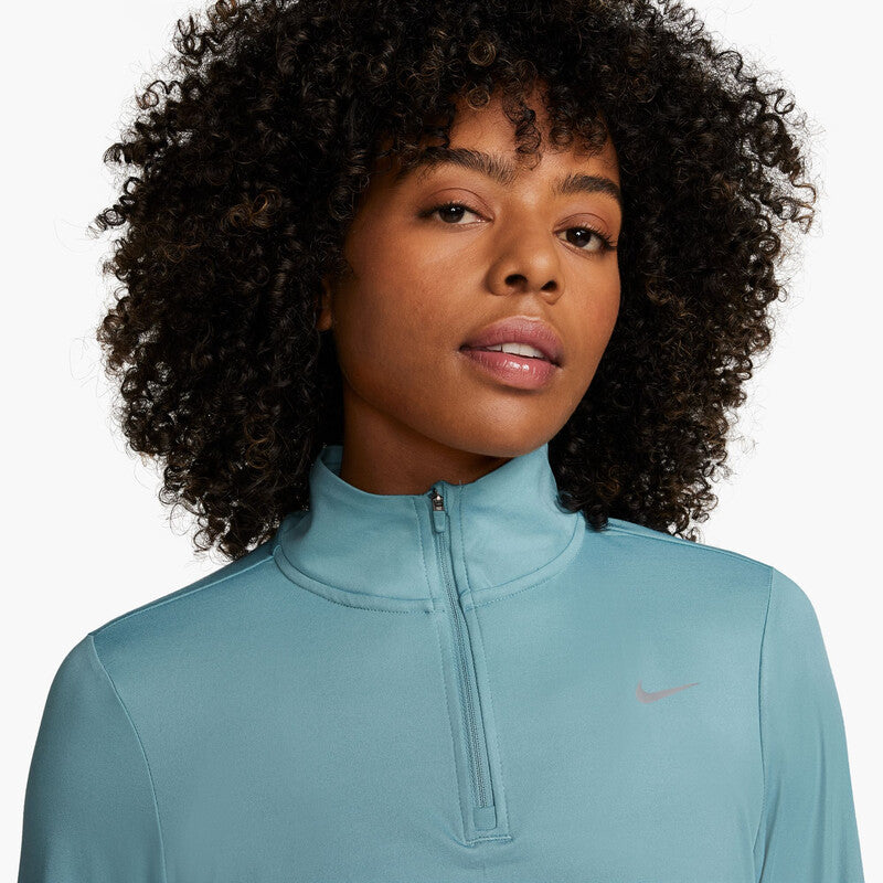 Nike Swift Element Uv 1/4 Zip-Top (W) (Denim Turquoise)