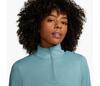 Nike Swift Element Uv 1/4 Zip-Top (W) (Denim Turquoise)